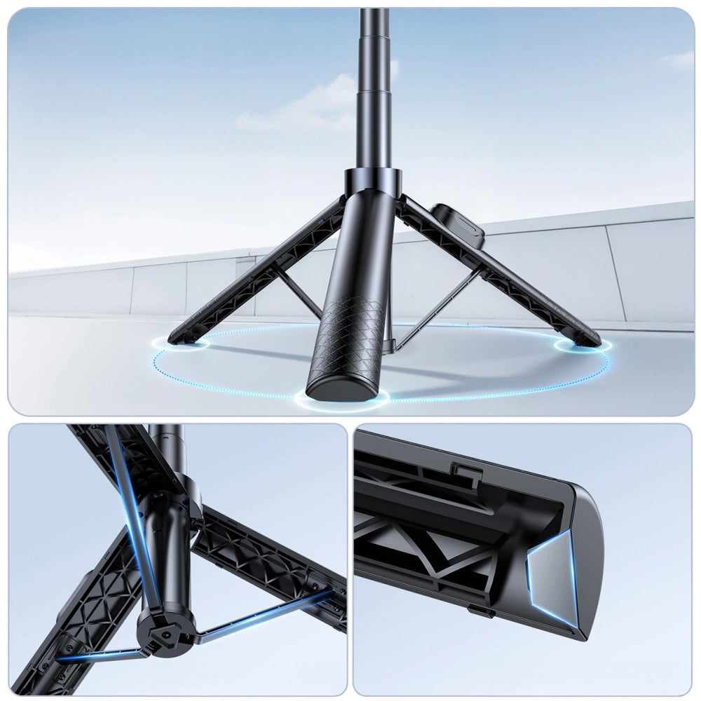 Wozinsky Selfie stick WC1Y30S telescopic tripod 1.3m with phone holder - black_12