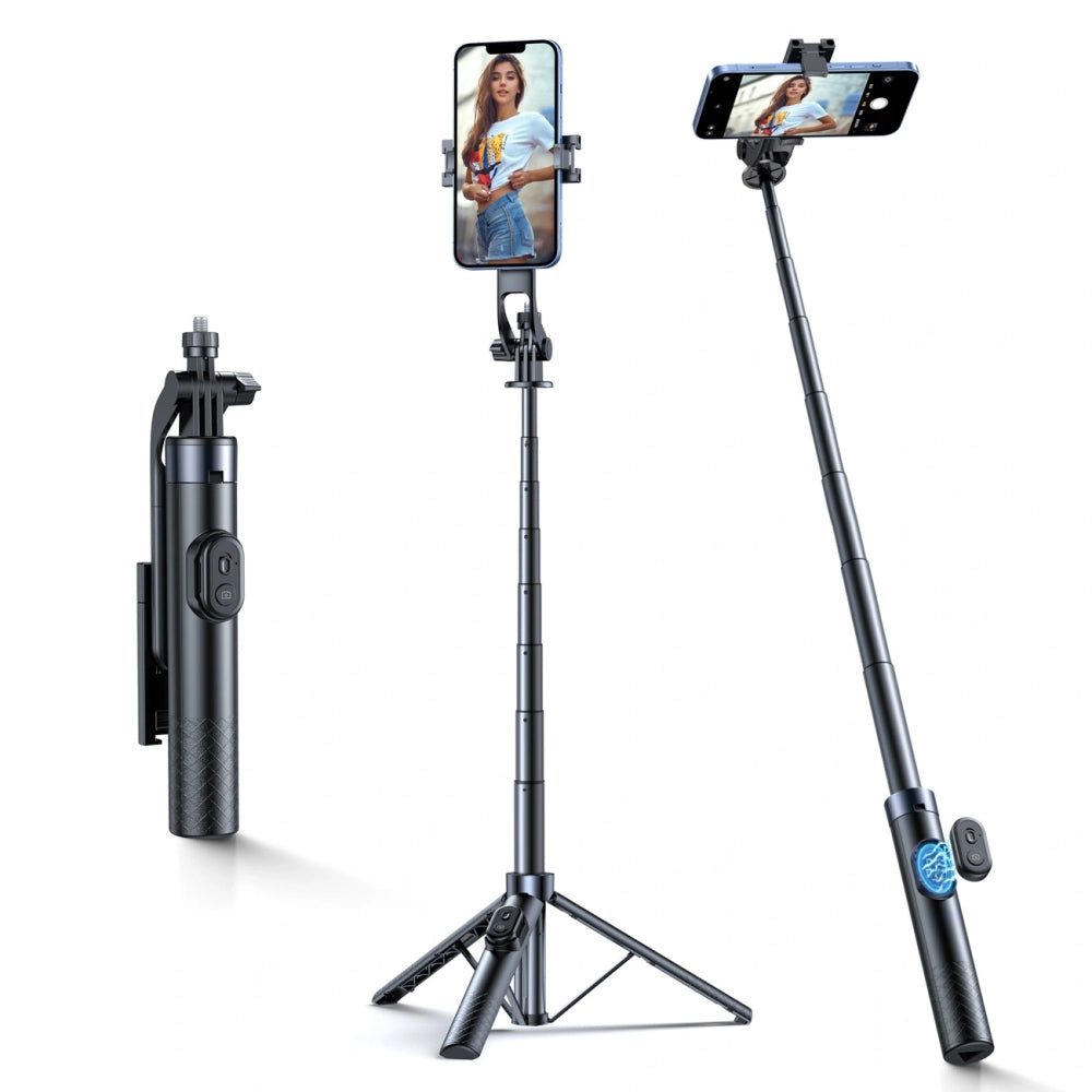 Wozinsky Selfie stick WC1Y30S telescopic tripod 1.3m with phone holder - black_0