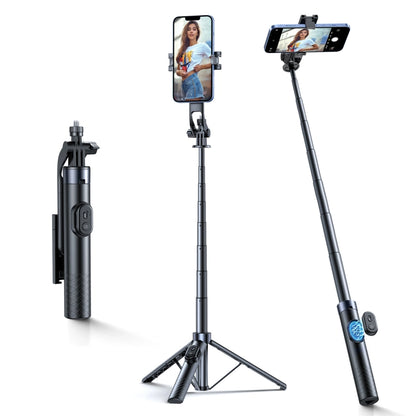 Wozinsky Selfie stick WC1Y30S telescopic tripod 1.3m with phone holder - black_0