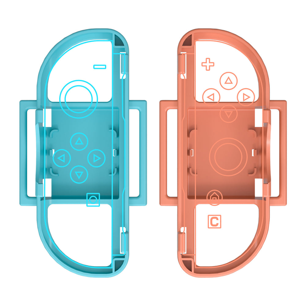 Nintendo Switch 15-in-1 Family Accessory Pack 2 - Orange and Blue Set_19