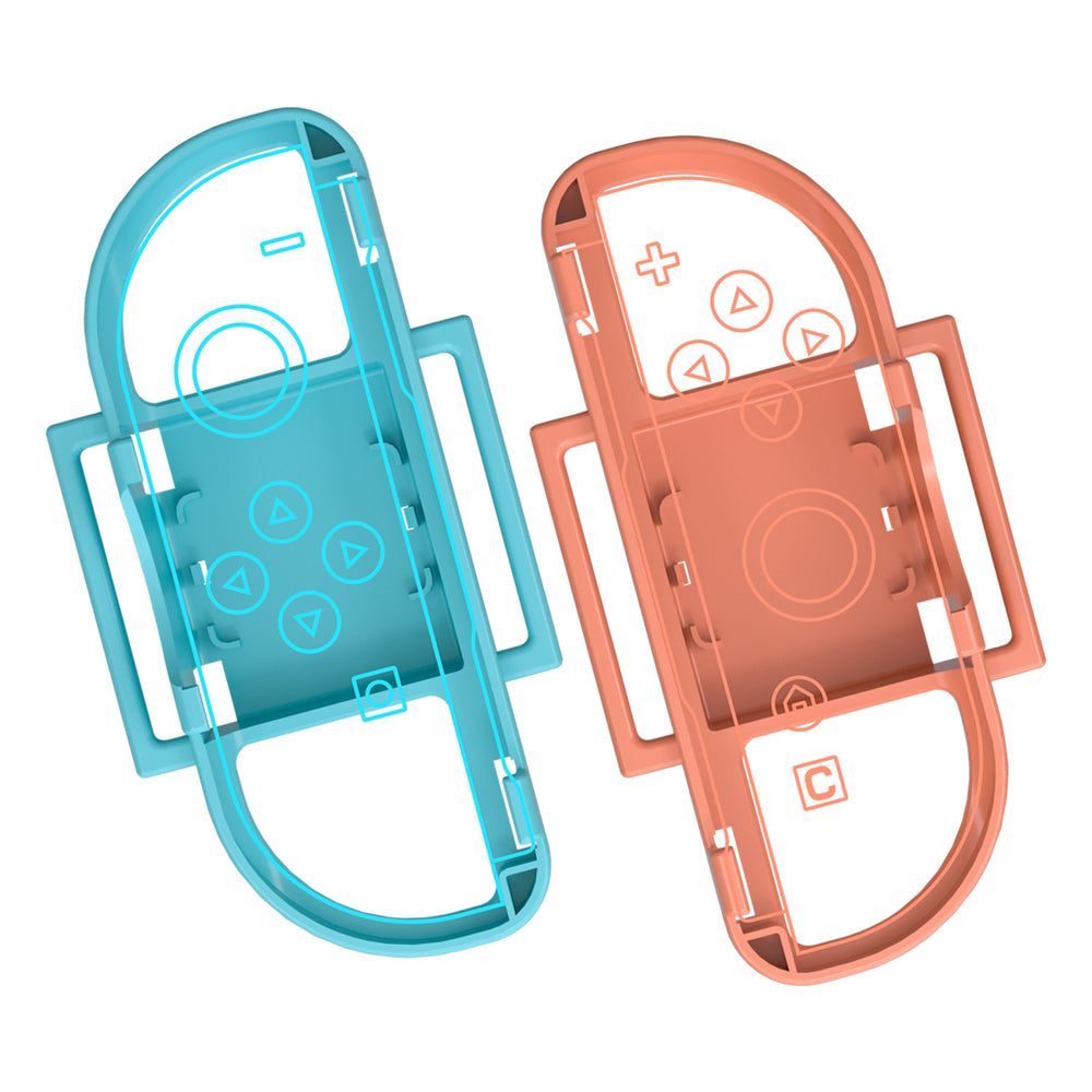 Nintendo Switch 15-in-1 Family Accessory Pack 2 - Orange and Blue Set_20