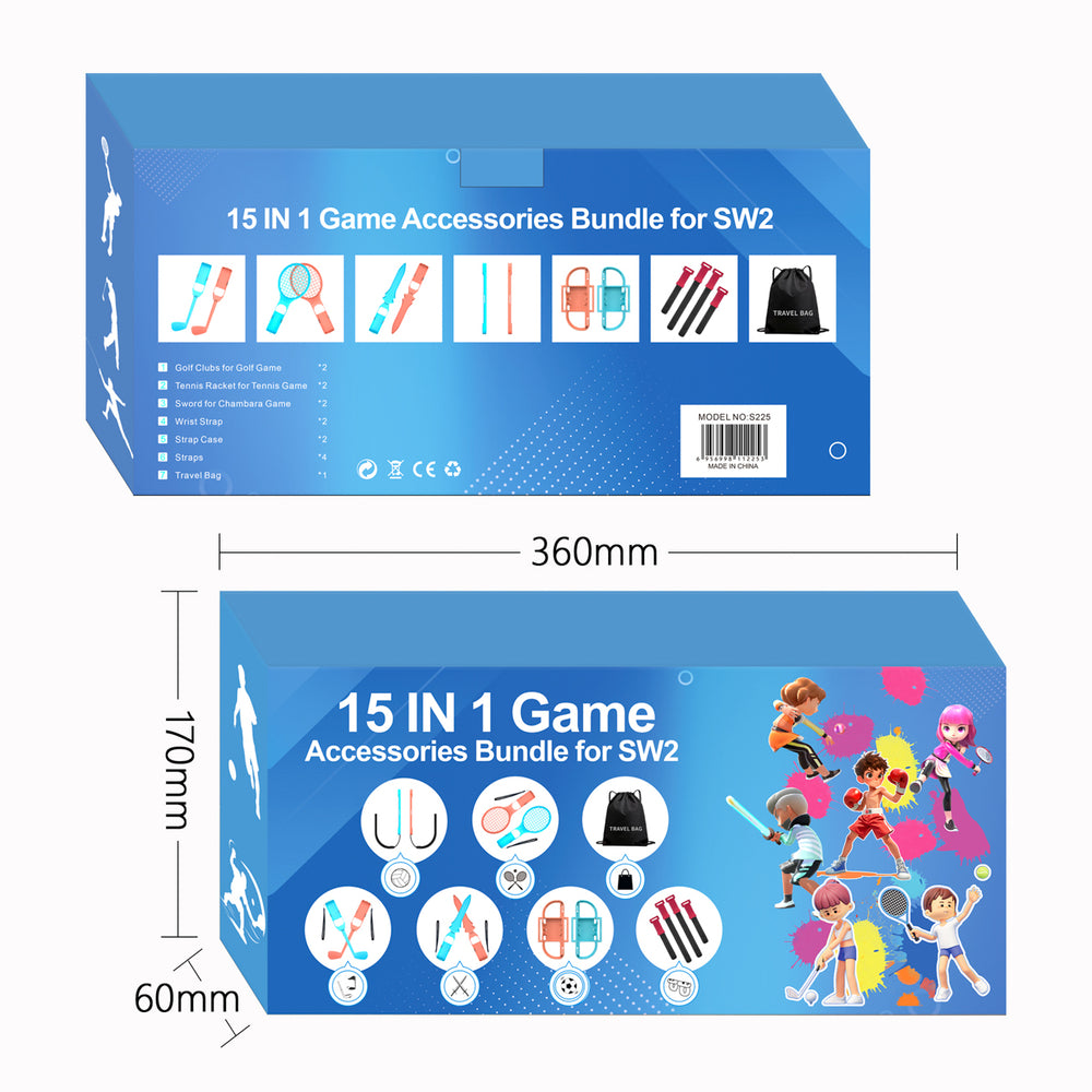 Nintendo Switch 15-in-1 Family Accessory Pack 2 - Orange and Blue Set_25