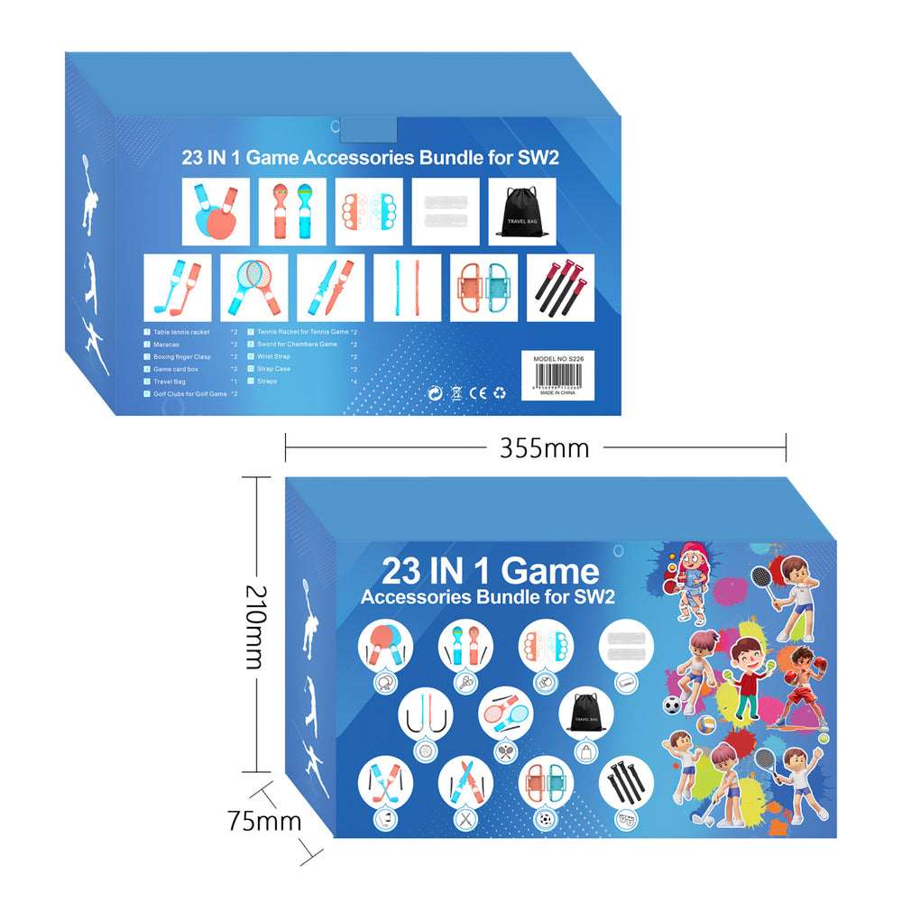 Nintendo Switch 23-in-1 Family Accessory Pack 2 - Orange and Blue Set_2