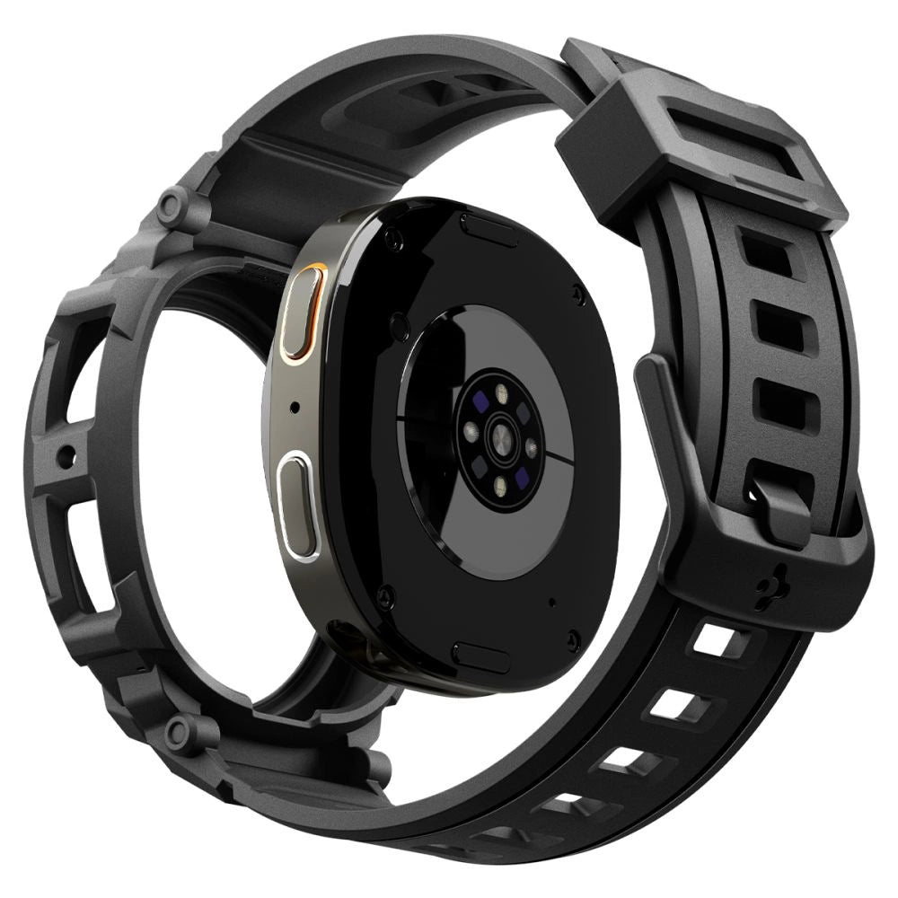 Spigen Rugged Armor Pro Strap for Samsung Galaxy Watch 8 44mm - Matte Black_10