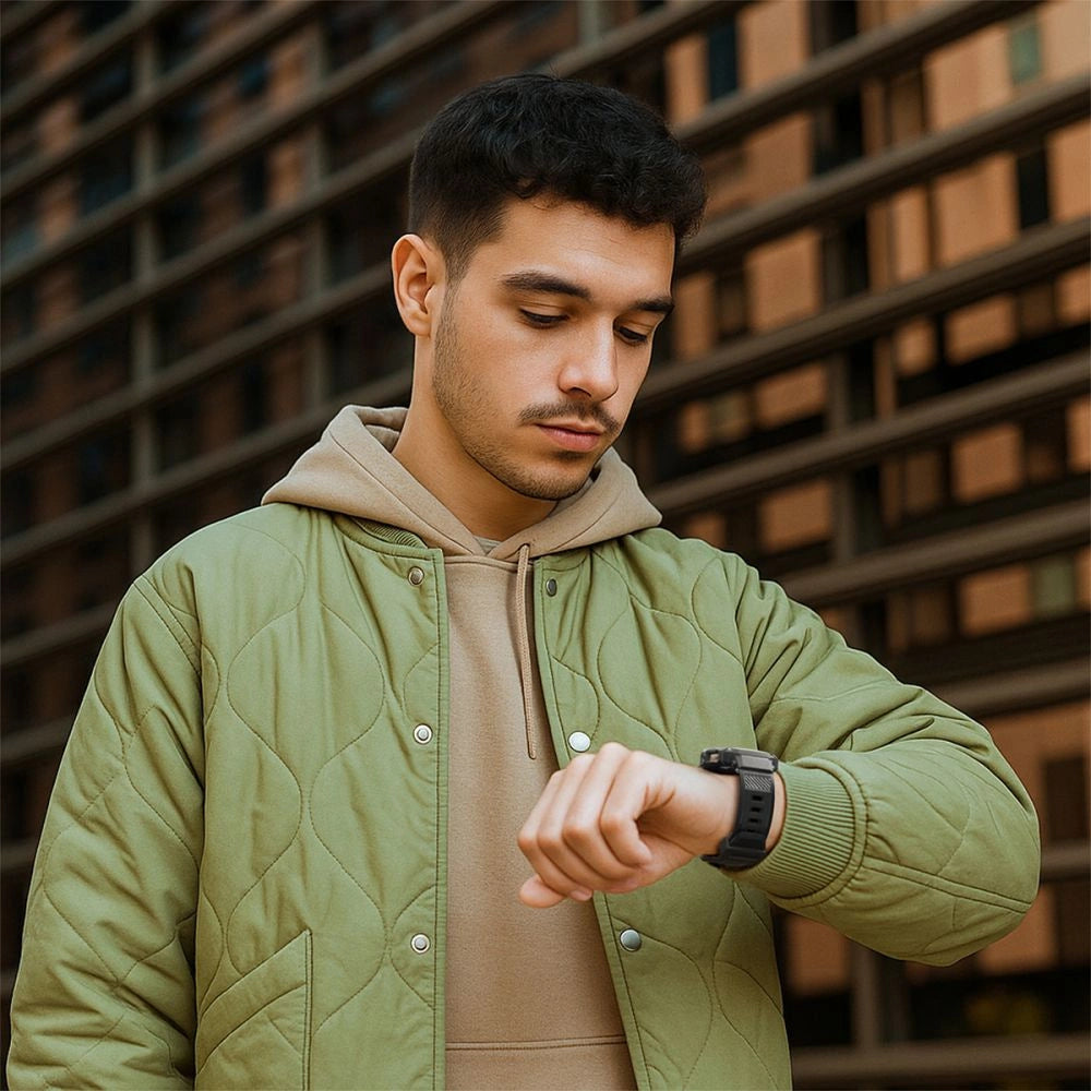Spigen Rugged Armor Pro Strap for Samsung Galaxy Watch 8 44mm - Matte Black_14