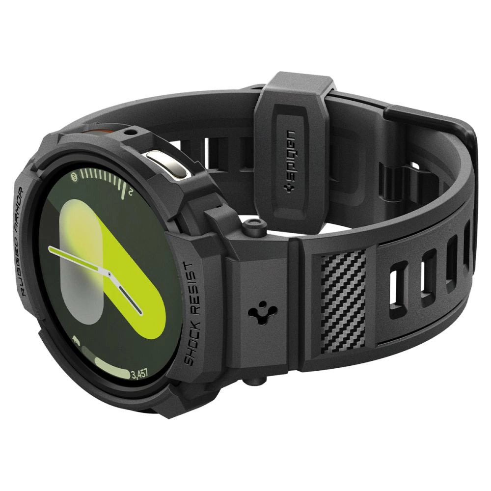 Spigen Rugged Armor Pro Strap for Samsung Galaxy Watch 8 44mm - Matte Black_7