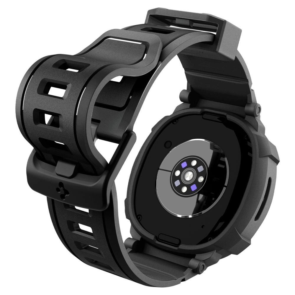 Spigen Rugged Armor Pro Strap for Samsung Galaxy Watch 8 44mm - Matte Black_8