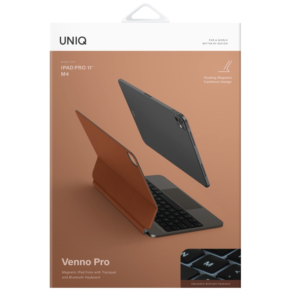 Uniq Venno Pro Magnetic Smart Keyboard Case for iPad 11" 2025 / iPad Air 11" 2024 / 2025 / iPad Pro 11" 2018 / 2020 / 2021 / 2022 / 2024 - Brown_6