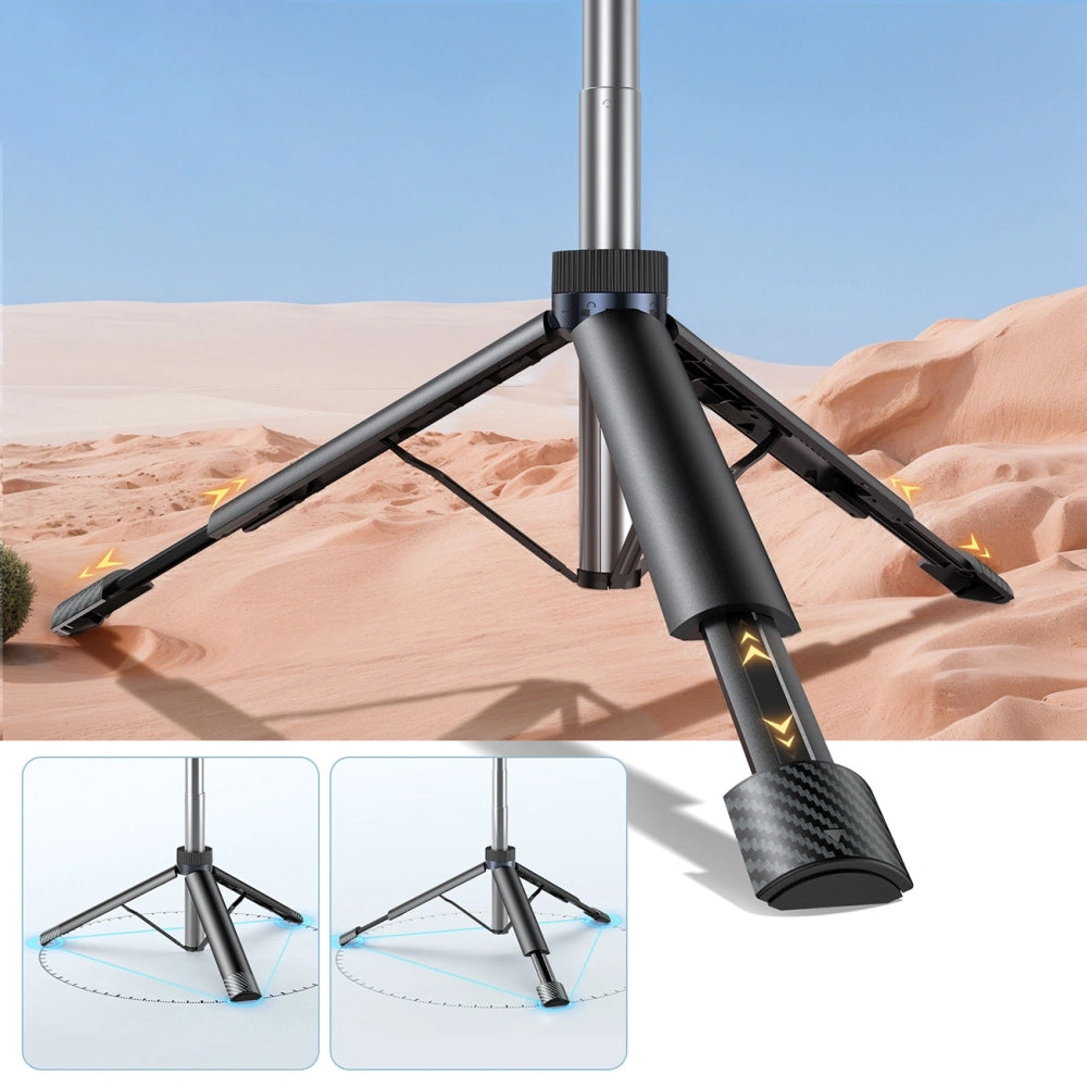 Selfie stick Wozinsky WC1Y70S telescopic tripod 1.7m with phone holder - black_7