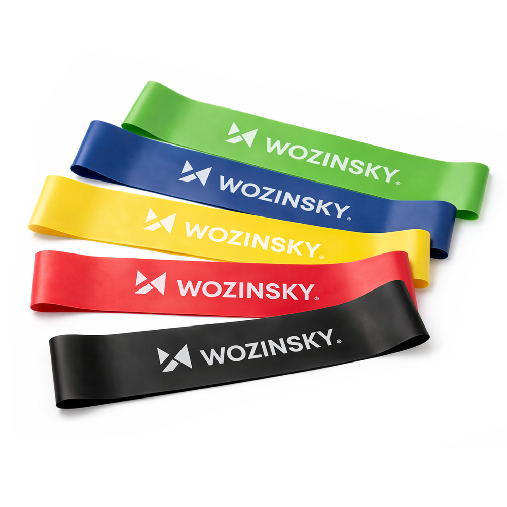 Mini resistance bands Wozinsky WGO-5 activation bands made of latex - 5 pcs._0
