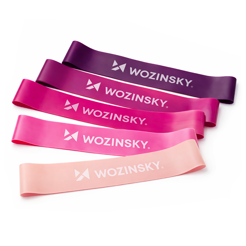 Mini resistance bands Wozinsky WGO-5A activation bands made of TPE - 5 pcs._0