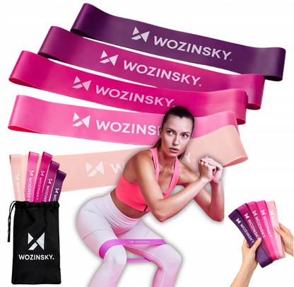 Mini resistance bands Wozinsky WGO-5A activation bands made of TPE - 5 pcs._4