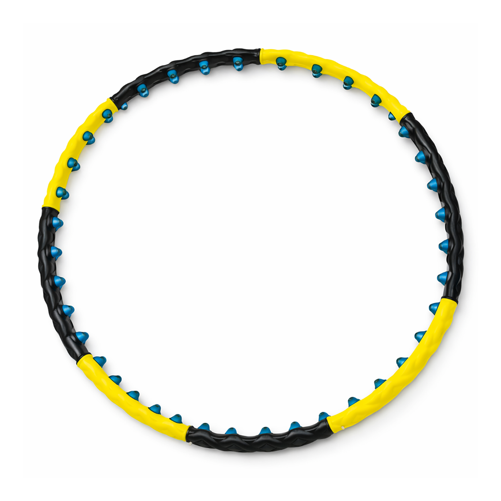 Wozinsky WHH-110 Hula Hoop Massager with Nodules - Black and Yellow_0