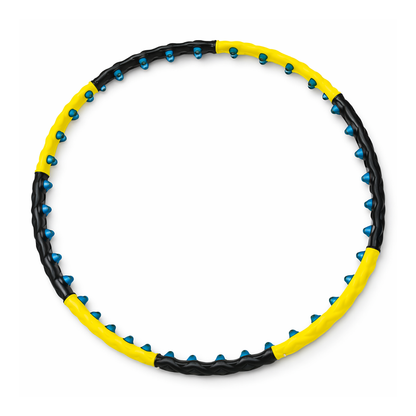 Wozinsky WHH-110 Hula Hoop Massager with Nodules - Black and Yellow_0