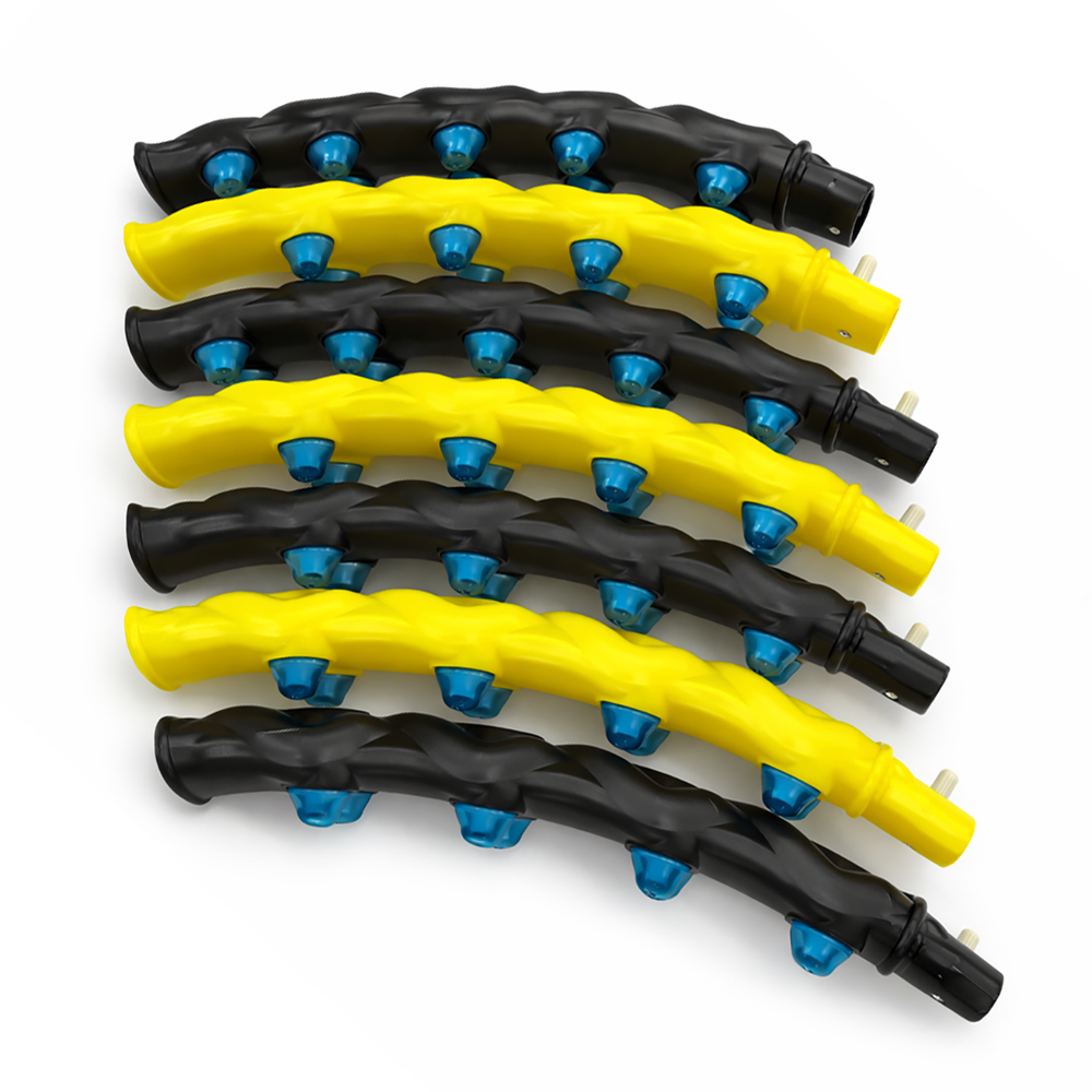 Wozinsky WHH-110 Hula Hoop Massager with Nodules - Black and Yellow_1