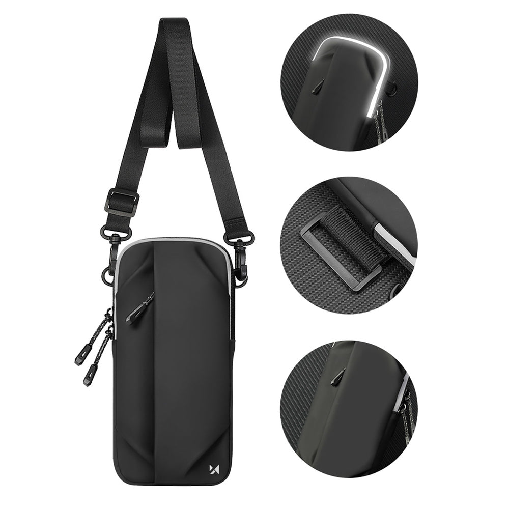 Wozinsky WSDB-B armband phone bag for running - black_4