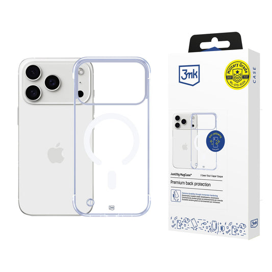 3mk Just20g MagCase for iPhone 17 Pro Max - Transparent_0