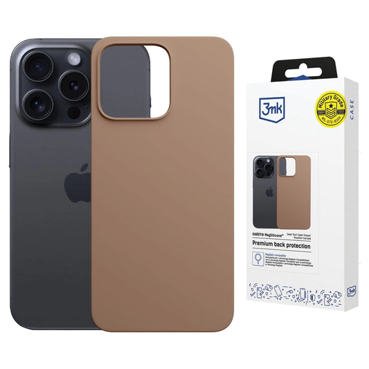 3mk Hardy MagSilicone Case for iPhone 14 Pro Max - Gold_0