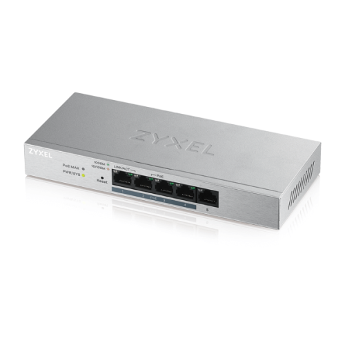 Zyxel GS1200-5HP v2 Gestionado Gigabit Ethernet (10/100/1000) Energía sobre Ethernet (PoE) Gris_0