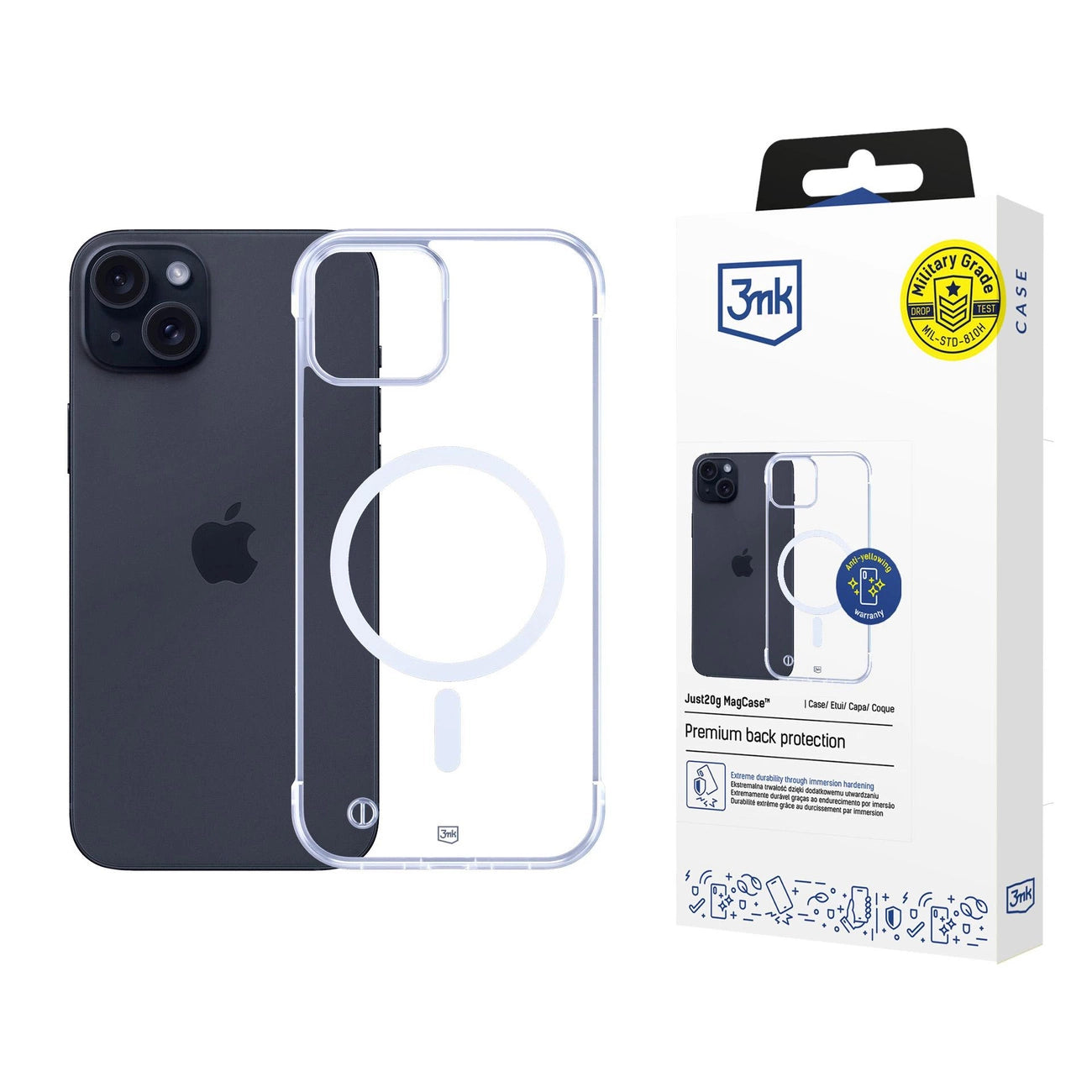 3mk Just20g MagCase Case for Apple iPhone 15 - Transparent_0