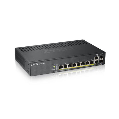 Zyxel GS1920-8HPV2 Gestionado Gigabit Ethernet (10/100/1000) Energía sobre Ethernet (PoE) Negro_0