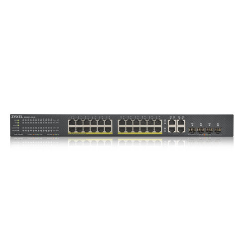 Zyxel GS1920-24HPV2 Gestionado Gigabit Ethernet (10/100/1000) Energía sobre Ethernet (PoE) Negro_1