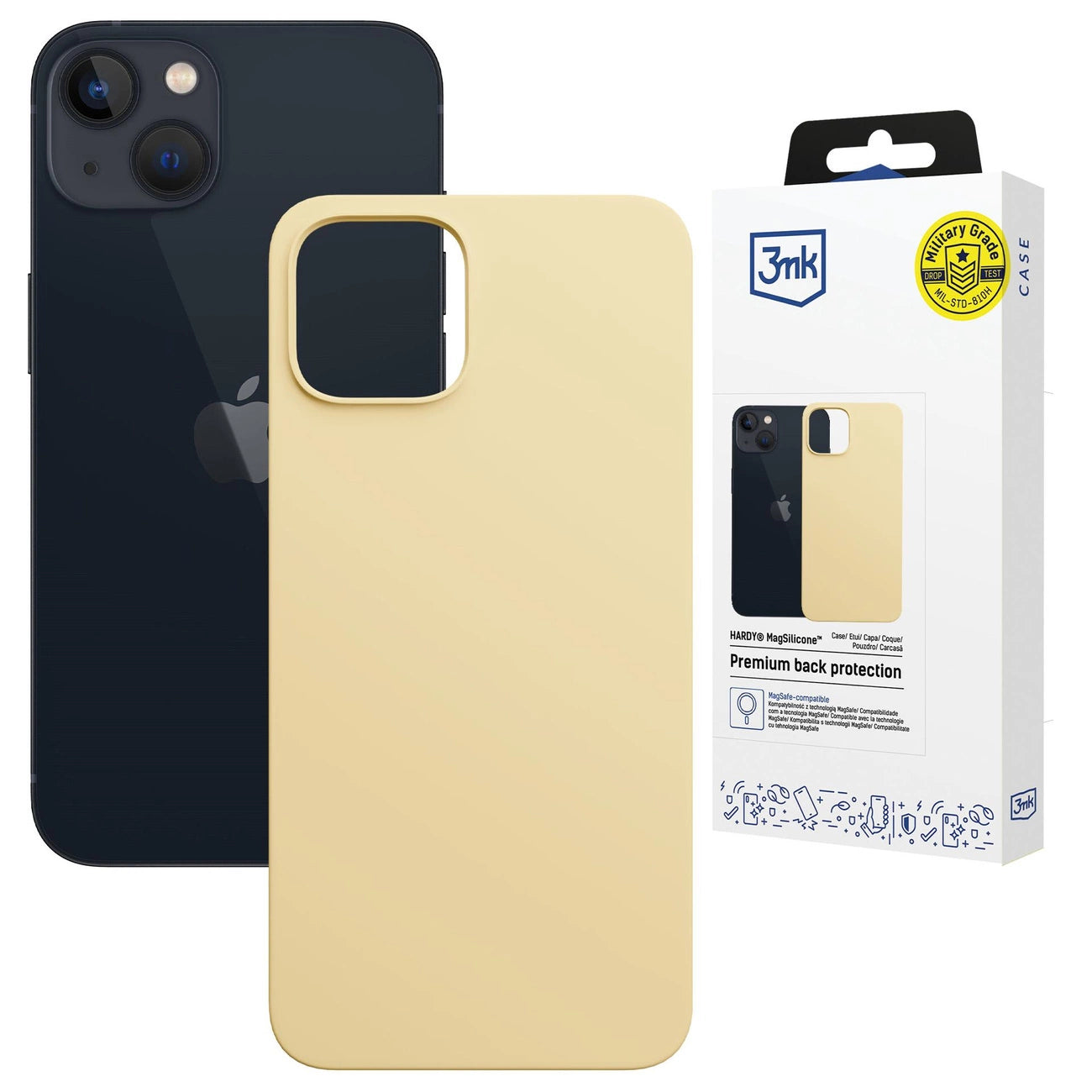 3mk Hardy MagSilicone case for Apple iPhone 15 Plus - yellow_0