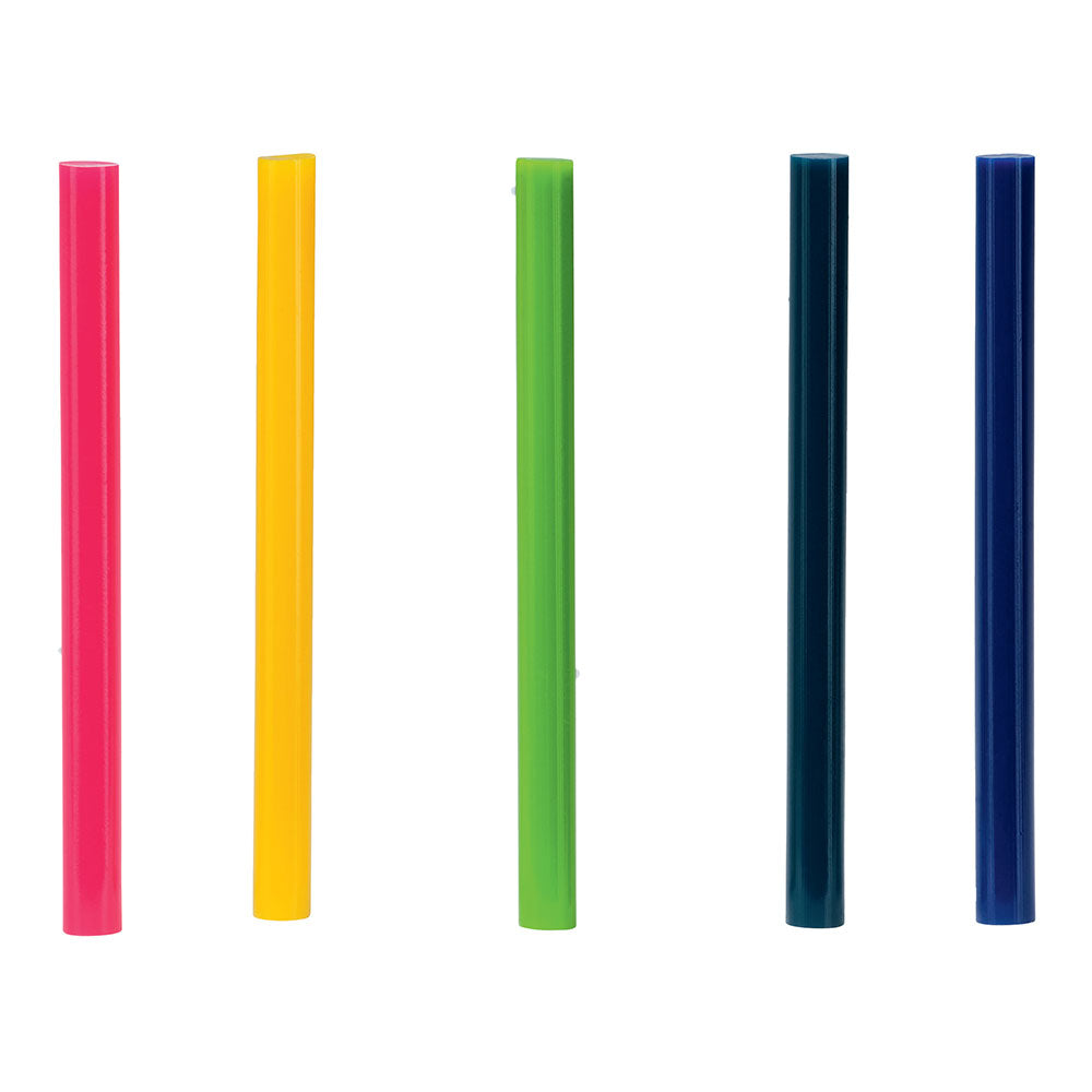 BlÃ­ster 36 tubos de cola Ã¸7x90mm vermelho, verde, amarelo, azul e preto 5001426 rapid cores / modelos diversos_0