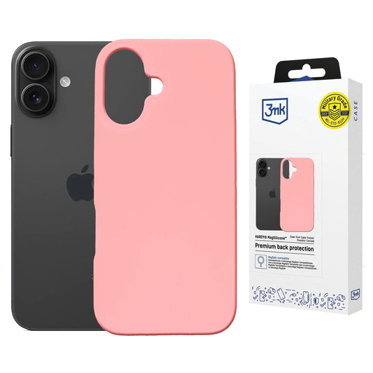 3mk Hardy MagSilicone Case for Apple iPhone 16 - Pink_0