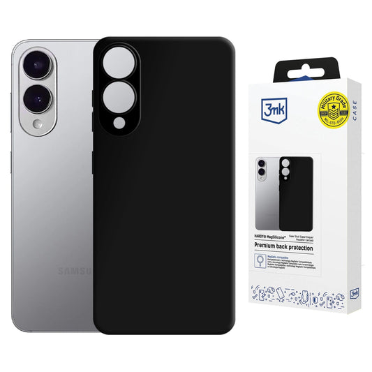 3mk Hardy MagSilicone Case for Samsung Galaxy S25 Edge - Black_0