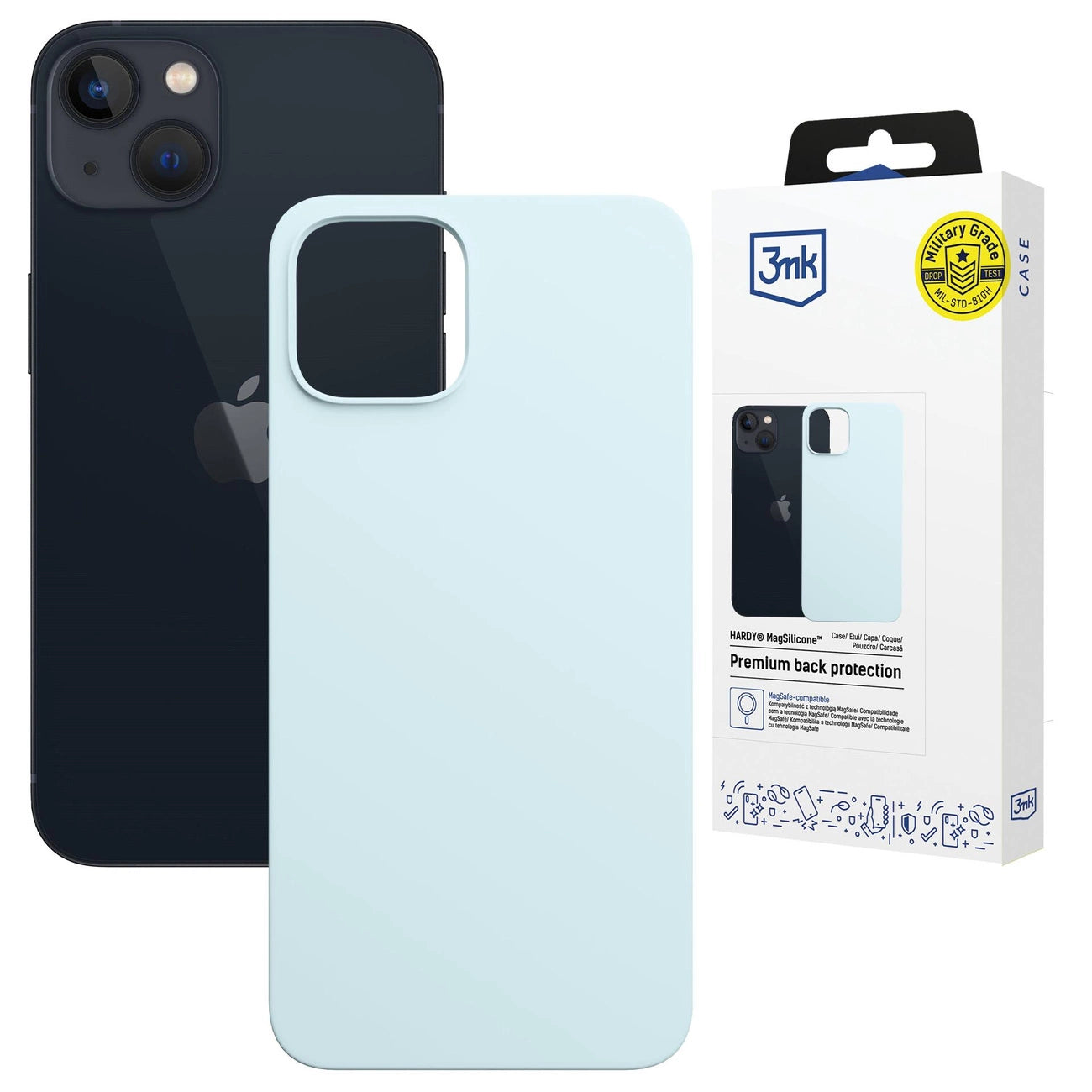 3mk Hardy MagSilicone Case for Apple iPhone 15 Plus - Blue_0