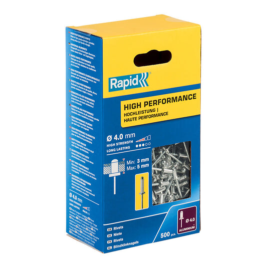 Caixa 500 rebites Ã¸4x8mm - alto rendimento 5001432 rapid_0