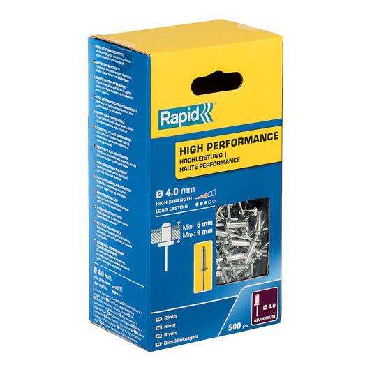 Caixa 500 rebites Ã¸4x12mm - alto rendimento 5001434 rapid_0