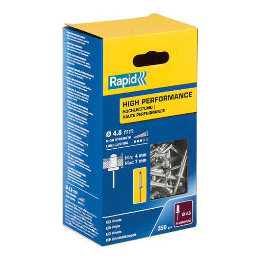 Caixa 500 rebites Ã¸4,8x10mm - alto rendimento 5001435 rapid_0