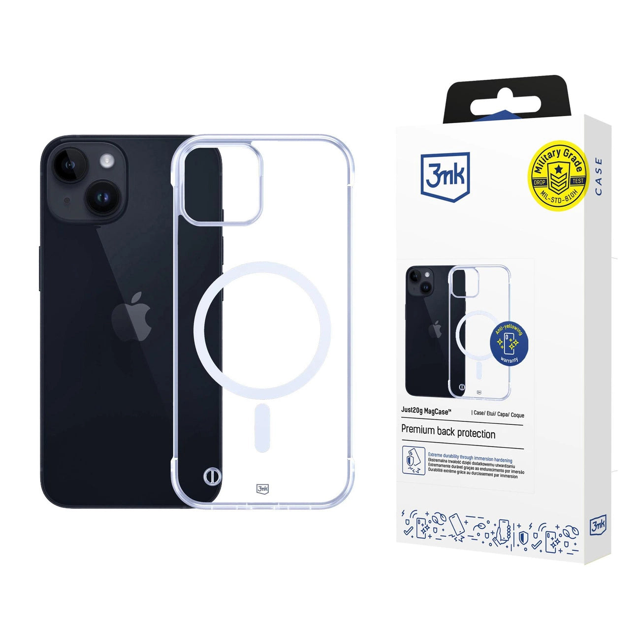 3mk Just20g MagCase for iPhone 14 - transparent_0
