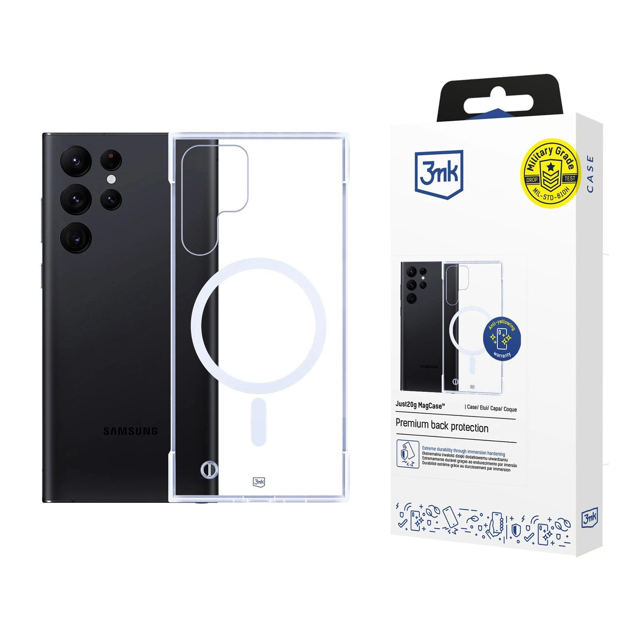 3mk Just20g MagCase for Samsung Galaxy S22 Ultra 5G - Transparent_0