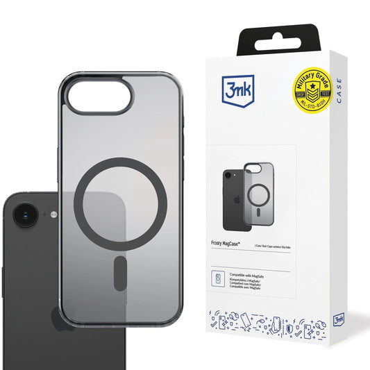 3mk Frosty MagCase for iPhone 16E - Black_0