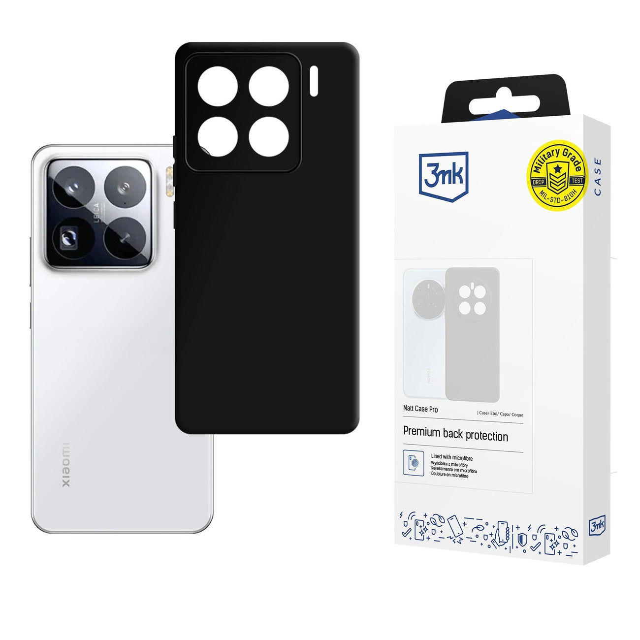 3mk Matt Case Pro for Xiaomi 15 Pro - matte black_0