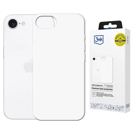 3mk Hardy MagSilicone Case for Apple iPhone 16E - White_0