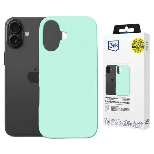 3mk Hardy MagSilicone Case for Apple iPhone 16 Plus - Mint_0