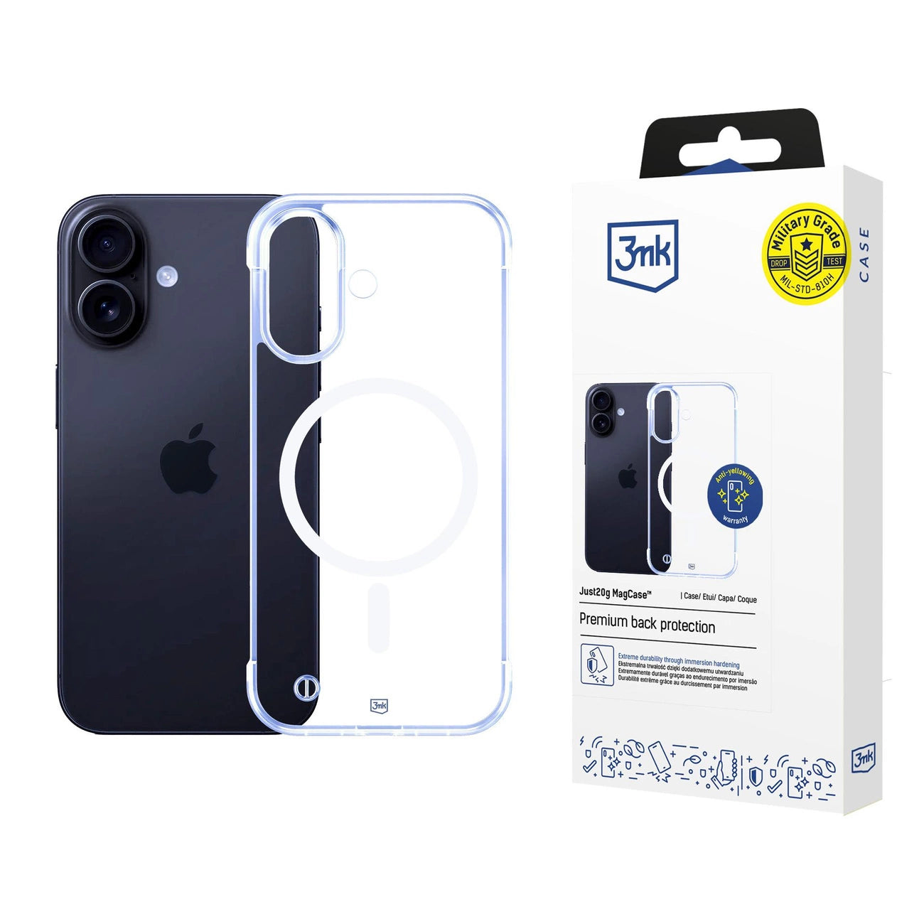 3mk Just20g MagCase for iPhone 16 Plus - transparent_0