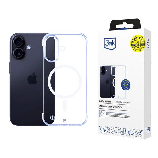 3mk Just20g MagCase for iPhone 16 Plus - transparent_0