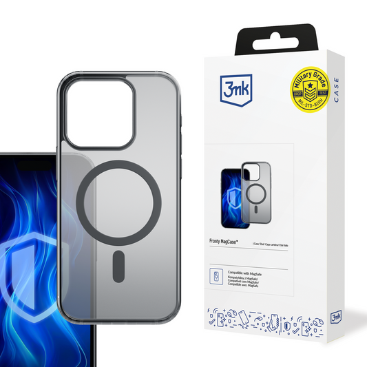 3mk Frosty MagCase Black for iPhone 16 Pro - black_0