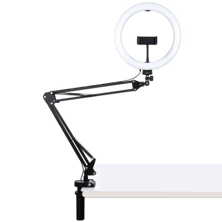 Desktop arm stand Puluz with 26cm LED Vlogging Ring PKT3090B_1