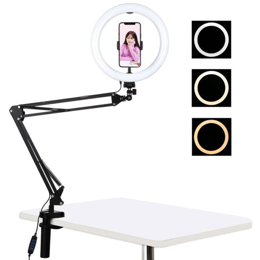 Desktop arm stand Puluz with 26cm LED Vlogging Ring PKT3090B_0