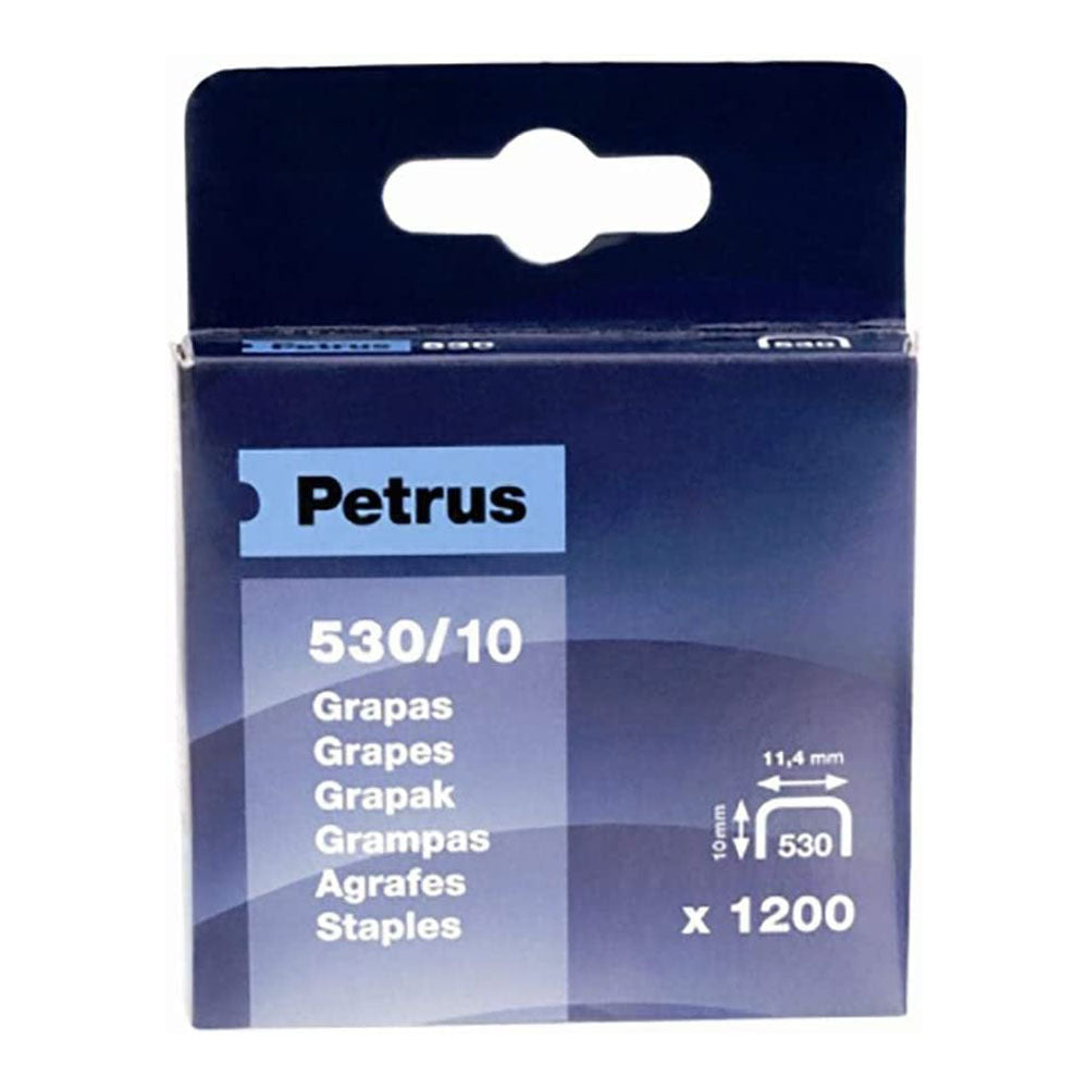 Caixa 1200 agrafos mod. 530/10mm 77515 petrus_0