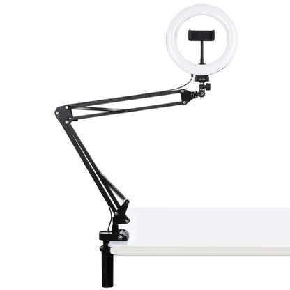 Desktop arm stand Puluz with 20cm LED Vlogging Ring PKT3089B_1