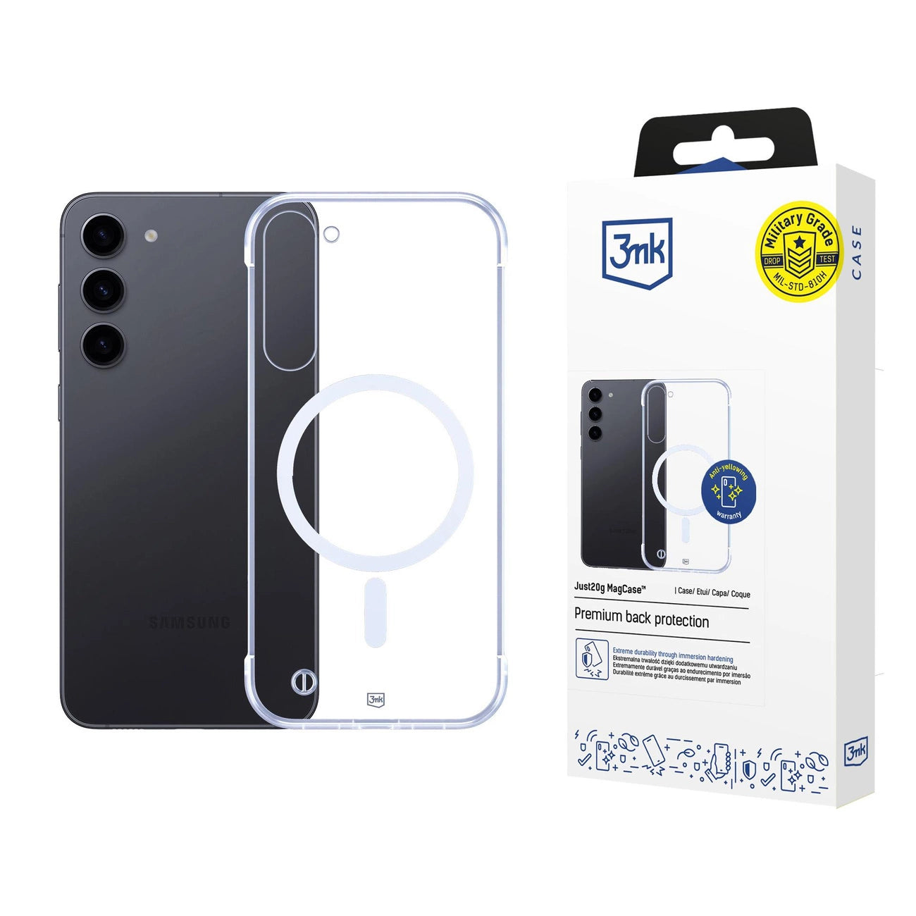 3mk Just20g MagCase for Samsung Galaxy S23 5G - transparent_0