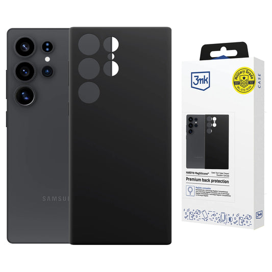 3mk Hardy MagSilicone Case for Samsung Galaxy S23 Ultra - Black_0