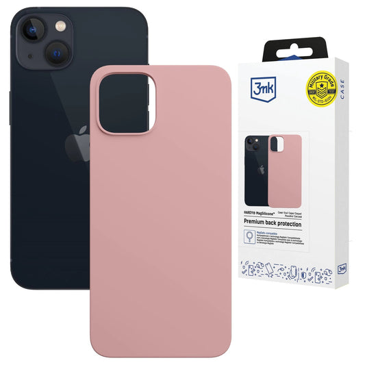3mk Hardy MagSilicone Case for Apple iPhone 15 Plus - Pink_0